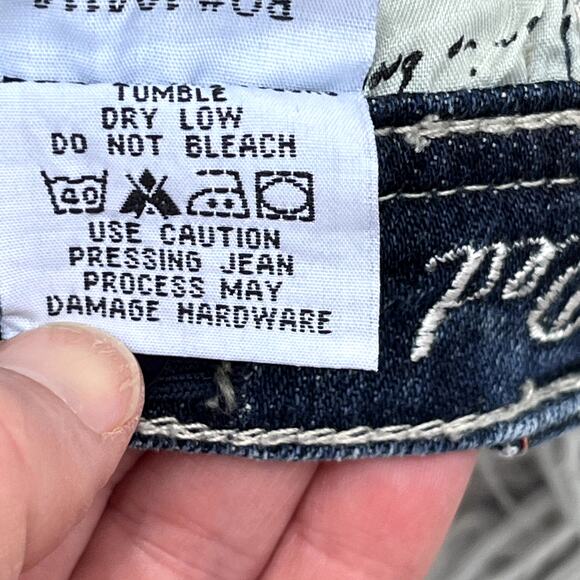 Kids Denim Jeans with Red Floral Embroidery - Picture 13 of 13